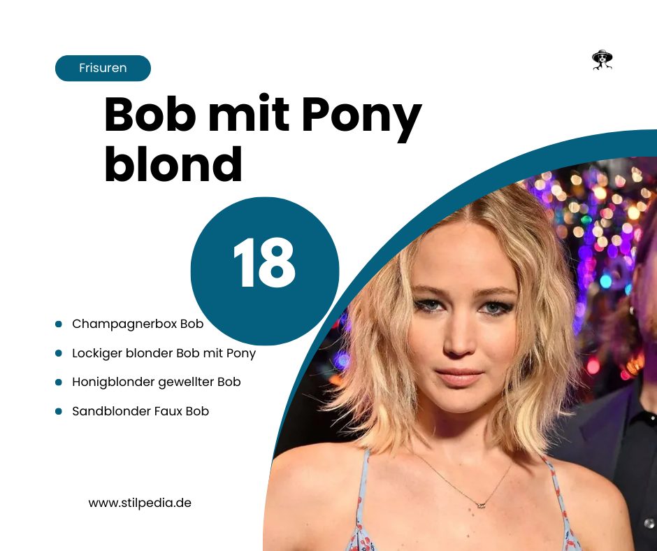 Bob mit Pony blond