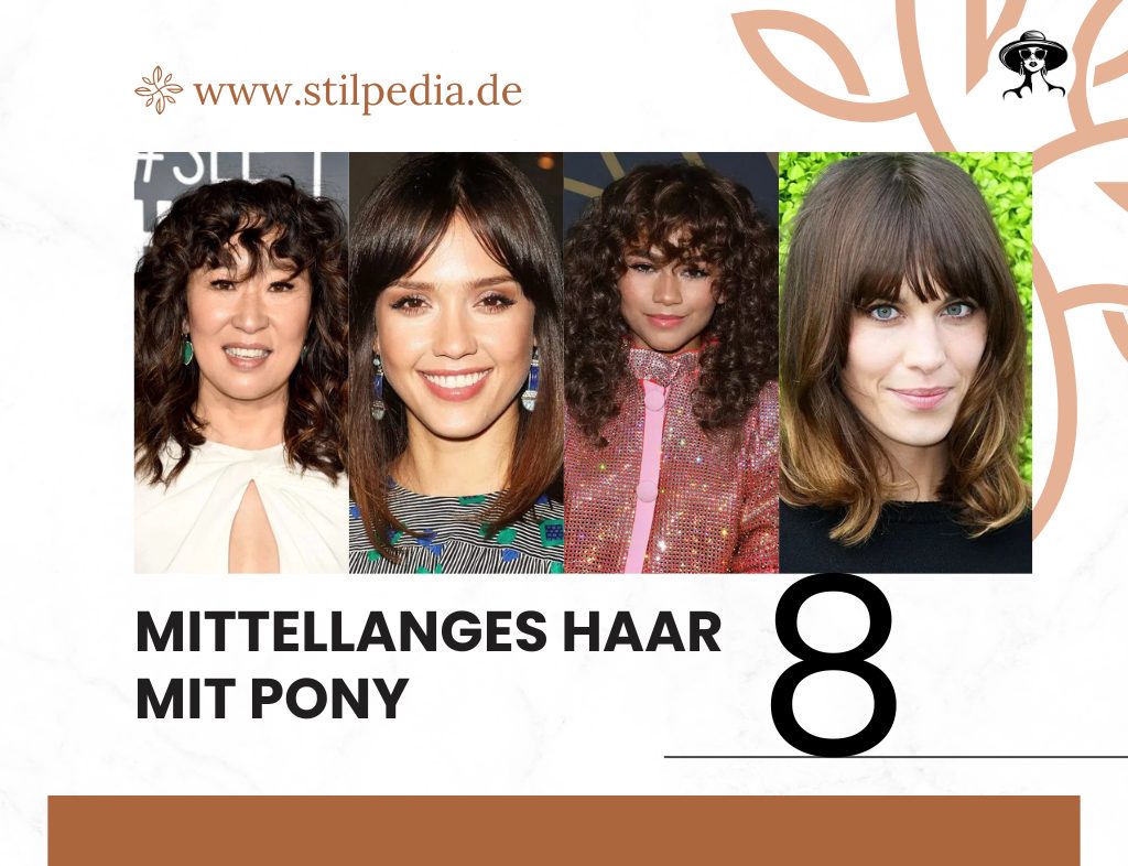 Mittellanges Haar Mit Pony
