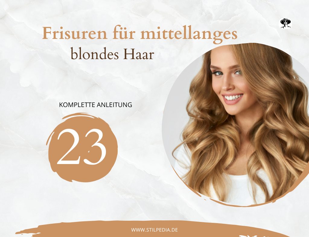 Frisuren für mittellanges blondes Haar