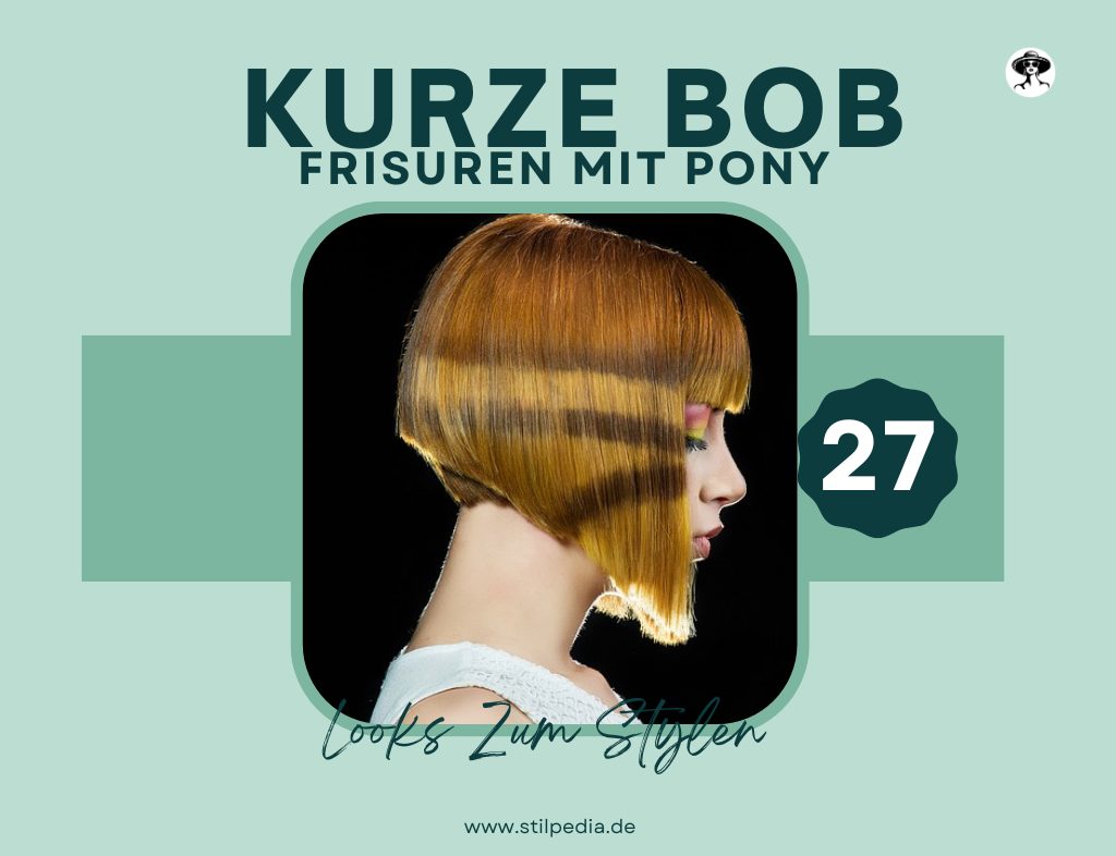 Kurze Bob-Frisuren Mit Pony