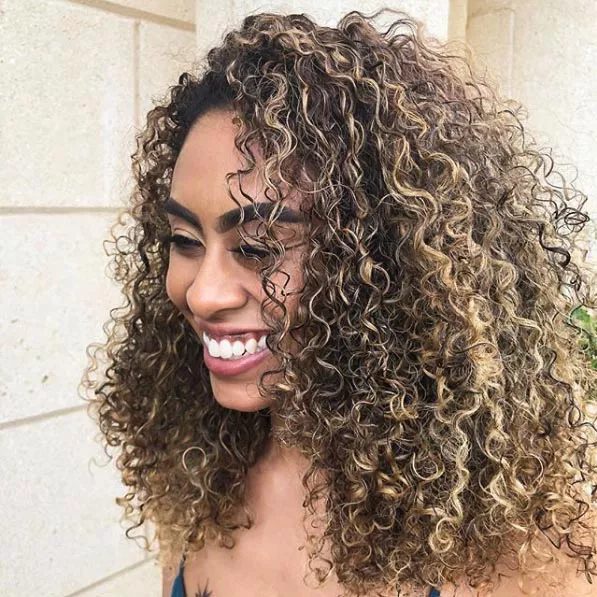 Balayaged Blonde Locken