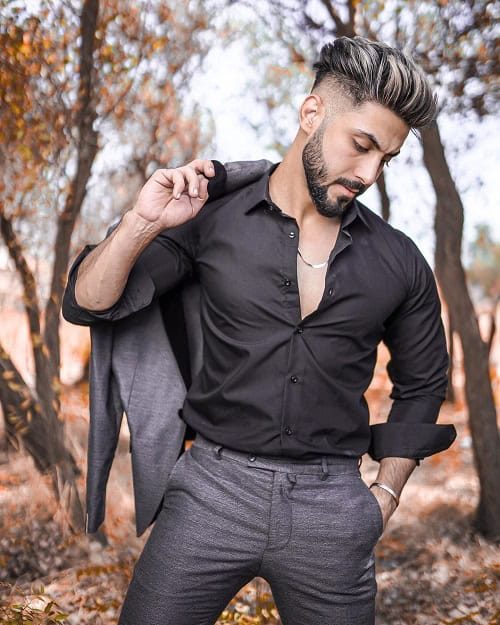Slick Back mit Taper Fade