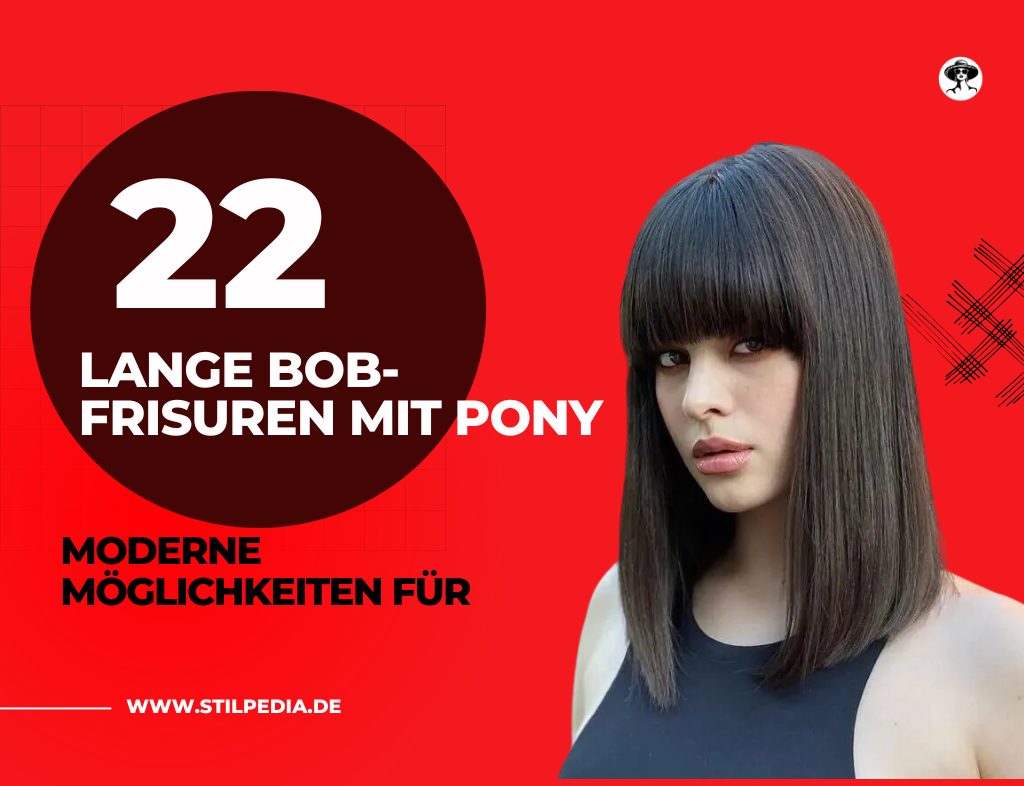 lange Bob-Frisuren mit Pony